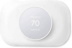 lot 20131 image: Petrichor Nest Thermostat Trim Kit - Compatible with Google Nest Thermostat 2020, Easy to Install - Snow
