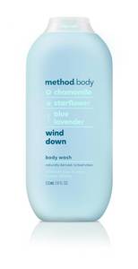 lot 20134 image: Method Body Wash, Wind Down, Paraben and Phthalate Free, 18 oz (Pack of 1)