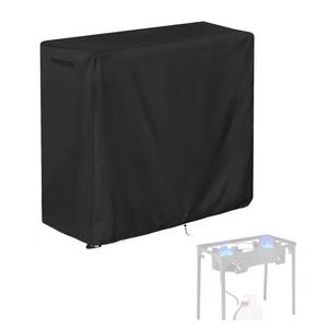 lot 20135 image: Aidetech Double Burner Stove Cover Fit for Goplus, Waterproof Outdoor Camping Stove Cover, Gas Stove Propane Burner Covers, for Outdoor BBQ&Backyard Cooking -(31x16x30 inch)