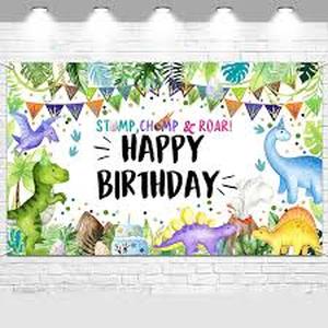 lot 4467 image: Dinosaur Birthday Party Banner