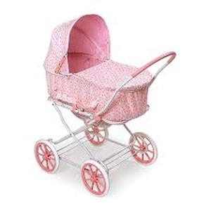 lot 5818 image: Pink Foldable Baby Doll Stroller Set