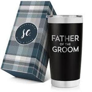 lot 6149 image: Father of the Groom Stainless Steel Tumbler Approximately 24 oz