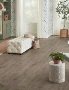 lot 22940 image: Pergo EverCraft River Ridge Oak 10-mm T x 7-12-in W Waterproof Hybrid Resilient Flooring, 27 Sq Ft