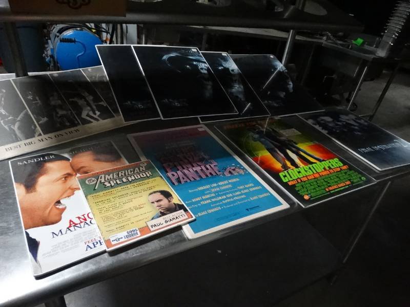 lot 5995 image: Lot of smaller sized movie posters in plastic