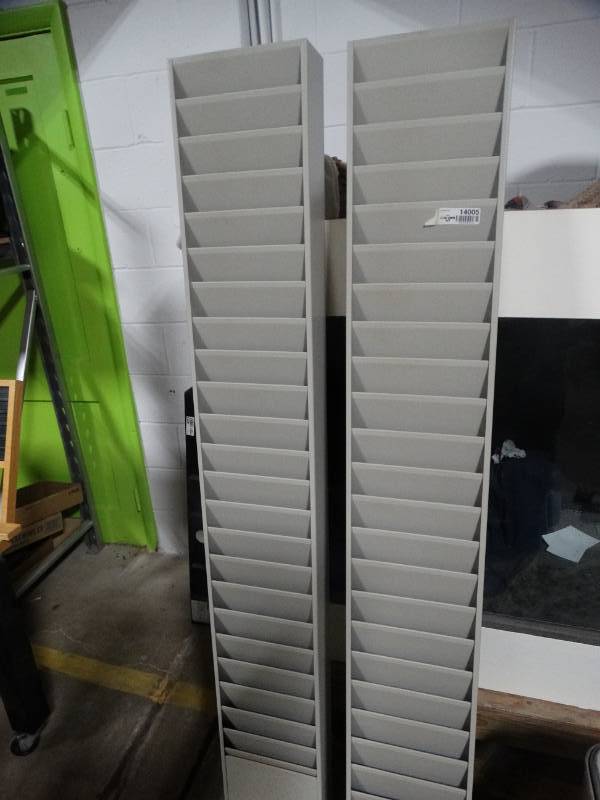 lot 14005 image: 2 wall mount letter holdersbrochure holders