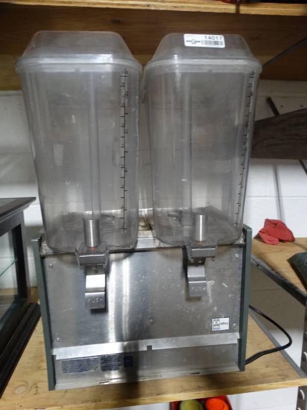 lot 14017 image: Crathco Model-D25-2 refrigerated 2 bowl beverage dispenser