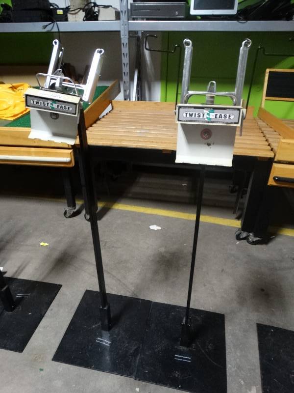 lot 14056 image: 2 produce bag holders w stands