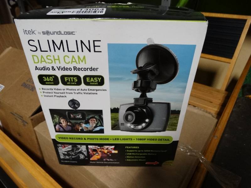 lot 14064 image: itek slimline dash cam- New in box
