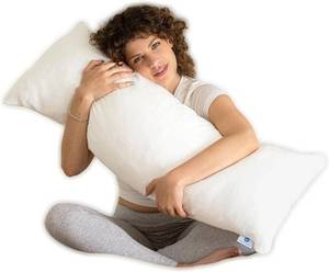 lot 171050 image: Pharmedoc Body Pillow, Pregnancy Pillows, Side Sleeper Pillow, Long, Memory Foam Pillow, Air White