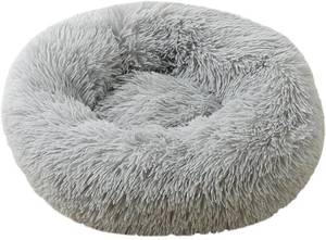lot 171061 image: Mr Fluffy Friend Original Calming Pet Bed, Warm Plush Donut Dog Bed, Washable