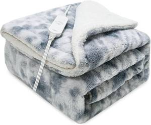 lot 171069 image: Retails for $120 GOQO TOMO Heated Weighted Blanket, with Premium Glass Beads 60 x 80 Electric Heating Blanket 2 in1 Blanket with 12 Heating Levels for Adults Home Use Gradient Gray-H6080