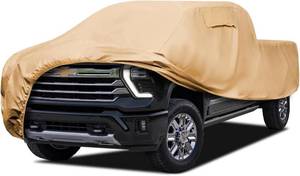 lot 171083 image: Heavy Duty Outdoor Car Cover,Windproof All Weather Waterproof Sun Rain UV Dust Snow Protection Outdoor Car Covers