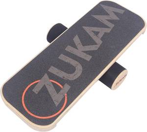 lot 271110 image: Balance Board Trainer, Wooden Balancing Board with Workout Guide to Exercise and Build Core Stability, Wobble Board for Skateboard, Hockey, Snowboard & Surf Training