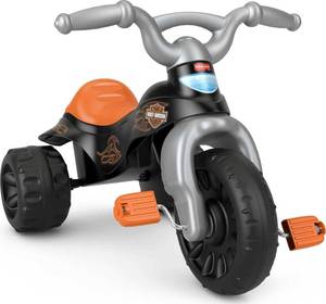 lot 271113 image: Fisher-Price Toddler Tricycle Harley-Davidson Tough Trike, Toy Bike with Handlebar Grips & Storage for Outdoor Play Kids Ages 2 Years (Amazon Exclusive)