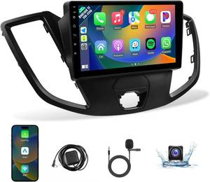lot 271132 image: Retails for $126 Naifay Android Car Radio for Ford Transit 2013 2014 2015 2016 2017 2018 2019 Stereo, 9inch IPS Touch Screen for Transit Car Stereo with Carplay Android AutoFMBluetoothGPSWiFiCameraMIC