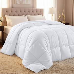 lot 271137 image: Utopia Bedding Comforter Duvet Insert, Quilted Comforter with Corner Tabs, Box Stitched Down Alternative Comforters Queen Size (White)