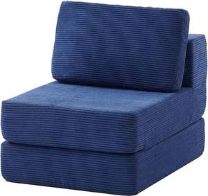 lot 371021 image: FILUXE Modular Sectional Sofa, Modern Modular Sofa Couch with Deep Seat Comfy Cloud Couch, Sectional Couches for Living Room, Bedroom and Apartment 1-Seater Navy Blue