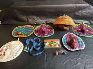 lot 31 image: Guatamala and El Salvador Folk Art Collection, Coconut Bird House and More