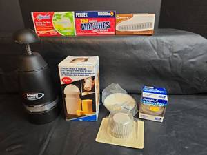 lot 208 image: Power Chopper XL,  Cheese Grater, Baking Cups and Matches