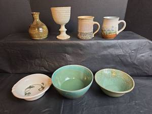 lot 220 image: Handcrafted Studio Pottery Collection