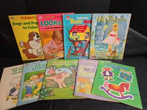 lot 295 image: Vintage Childrens Activity and Coloring Books