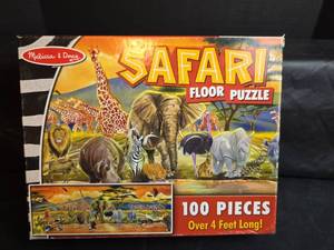 lot 309 image: Melissa & Doug Safari Floor Puzzle - 100 Pieces