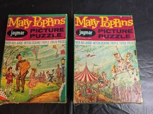 lot 312 image: 1964 Mary Poppins Jaymar Picture Puzzles Disney