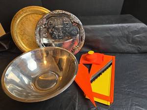 lot 336 image: Large Mixing, Bourne Slicer, and Metal Trays