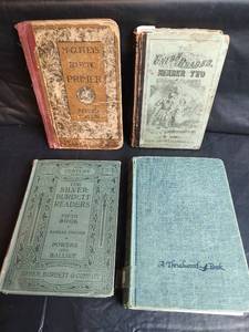 lot 393 image: Vintage 1800s School Reader Collection - McGuffeys and More