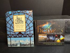 lot 432 image: Holy Land Book Collection - Bible Country and The Heavens, Coffee Table Books