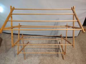 lot 471 image: Wooden Clothes Drying Rack, Needs Tightened