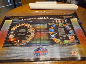 lot 484 image: Creation and Origins Educational Wall Chart Set