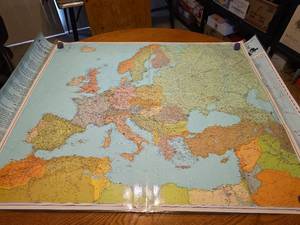 lot 486 image: Peters Projection World Wall Maps