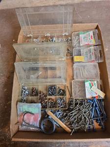 lot 1514 image: Hardware Assortment Box with Nails and Screws