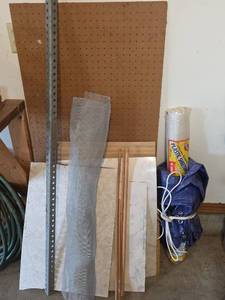 lot 1563 image: Project Pieces, Plastic Sheeting, and Tarp