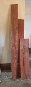 lot 1593 image: Red Barn Wood Planks