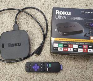 lot 1035 image: Roku Ultra High Performance 4K HDR Streaming Player with Remote