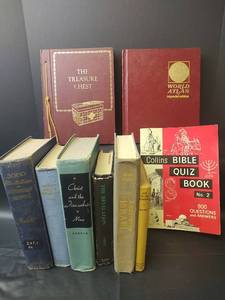 lot 1056 image: Mid-Century Religious Book Collection with Atlas