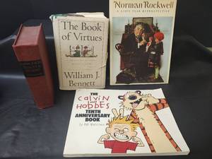 lot 1062 image: Collection of Notable Books - Rockwell, Calvin & Hobbes, and More