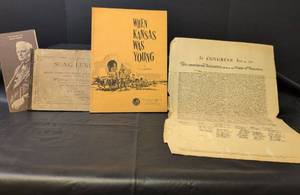 lot 1102 image: Historical Book Collection Kansas, Declaration & Music