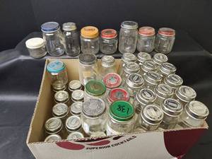 lot 1143 image: Large Lot Baby Food Jars