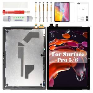lot 54251 image: Microsoft Surface Pro 5 Screen Replacement 1796 for Surface Pro 6 LCD Digitizer Repair Kits for Microsoft Surface Pro 56 LP123WQ1 Touch Screen Display Replacement Assembly 12.3 Black - Retail $107