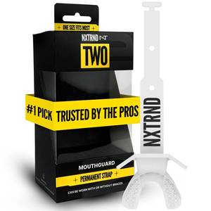 lot 54273 image: Football Mouth Guard, Football Mouthpiece with Strap, Fits Adult & Youth (White) - Retail $20