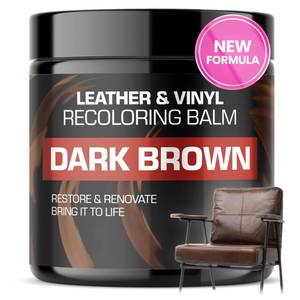 lot 54274 image: Leather Recoloring Balm, Color Restorer, Scratch Remover, Couch Paint and Repair, Leather Balm for Couches - Retail $25