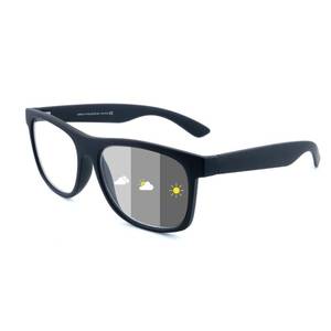 lot 54301 image: Photochromic Reading Glasses for Women Men, Womens Mens Full Reading Sun Glasses Variable Tinted Readers Grey Color Lens Black Frame, 2.75 - Retail $18