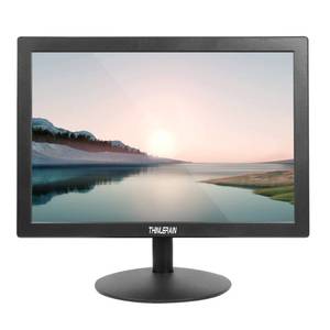 lot 54327 image: 15 inch PC Monitor Desktop Monitor with 1440x900, Small Monitor with 1610 LED Monitor, TFT Panel, 60 Hz, 5Ms, VGA, HDMI, Built-in Speakers.  HDMI Cable Included. SCREEN has Moved about 18 to the Left. - Retail $70