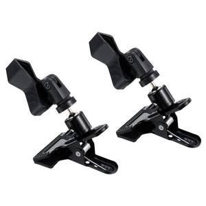 lot 7460 image: PATIKIL Embroidery Hoop Holder Clip, 360° Rotated Adjustable Table Clamp, 2 Pack Metal Cross Stitch Clip Opening Up to 1.57inch for Needle Sewing