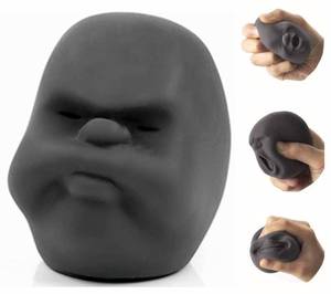 lot 7477 image: Squishy Fidget Sensory Stress Human face Toys for Adults Teens Kids,Decompression Anxiety Relief Toy,Funny Gift for Birthday,Christmas,Stocking Stuffer Gift