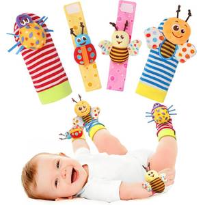 lot 7488 image: Bloobloomax Wrist Rattle Socks and Foot Finder Set, Infant Girl Boy Toys for Babies 0-36 Months, Newborn Hand & Foot Toys for 0 to 3 Years, Baby Shower Gifts Set (Red Gift Box)