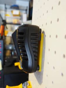 lot 7558 image: Pegboard Mount Compatible with Dewalt Battery Charger DCB1104